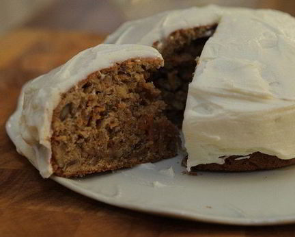 Морковный пирог с корицей и имбирем