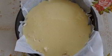 насыпной пирог с клубникой