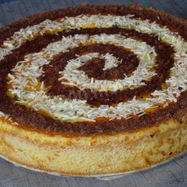 Рецепт Персикового пирога с шоколадом