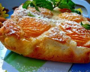 Пирог Абрикос с миндалем