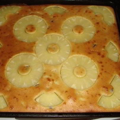 Пирог с ананасом