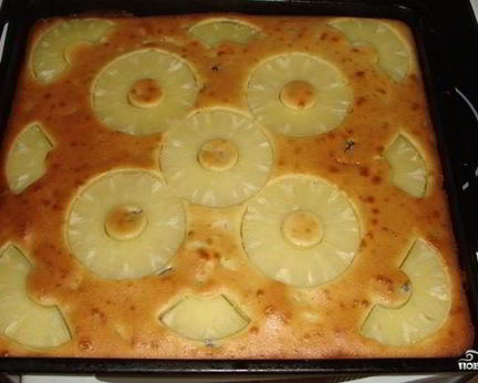 Пирог с ананасом