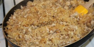 пирог с капустой и мясным фаршем дрожжевой