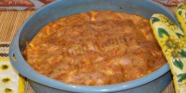 пирог с колбасой и сыром