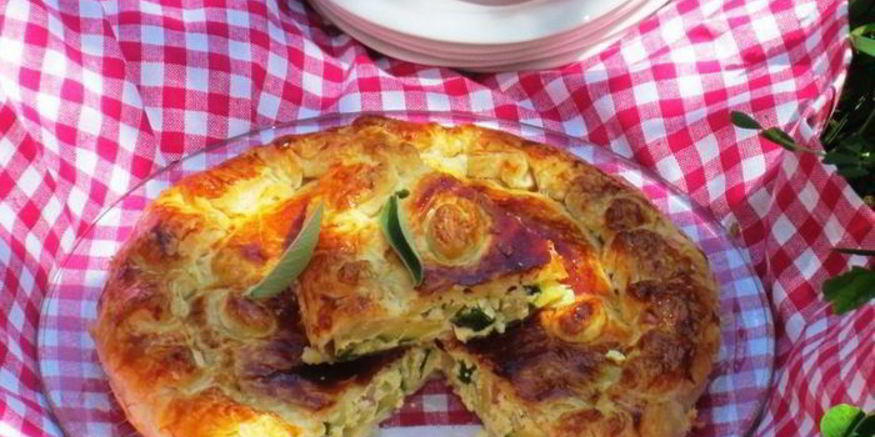 Рецепт пирога с рикоттой и цукини