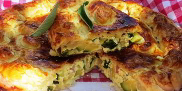 пирог с рикоттой и цукини