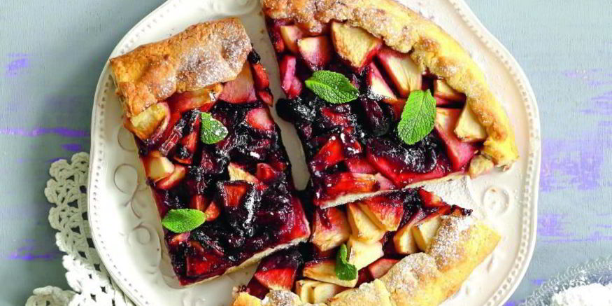 Рецепт пирога с яблоками и вареньем