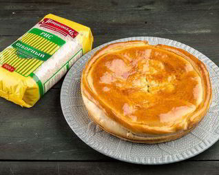 Постный пирог с рыбой