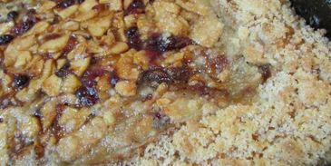 сладкий пирог с яблоками и клюквой