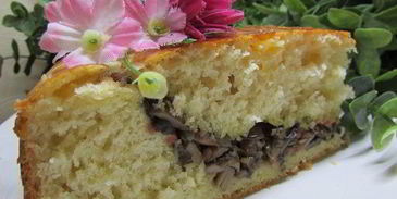 сладкий пирог с яблоками и клюквой