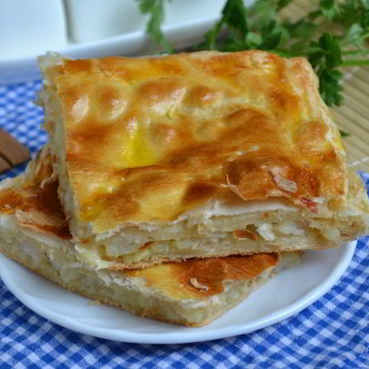 Слоеный пирог с рыбой