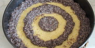 творожно-маковый пирог колечко