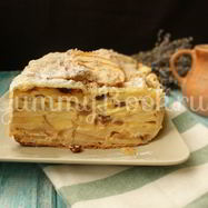 Рецепт Яблочного пирога из слоеного теста