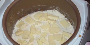 яблочный пирог в мультиварке открытый