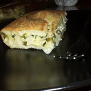 Рецепт Заливного пирога с зеленым луком и яйцом