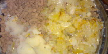 быстрые дрожжевые пирожки с картошкой и печенью