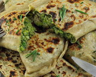 Кутабы с зеленью