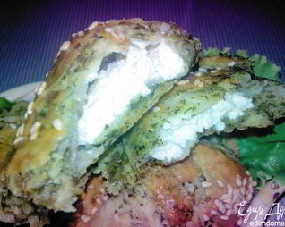 Летние пирожки, слоеные зеленью