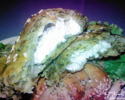 Летние пирожки, слоеные зеленью