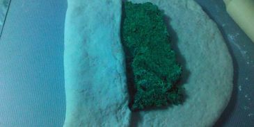 летние пирожки, слоеные зеленью