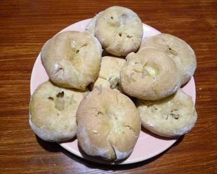 Мини пирожки без дрожжей кныши