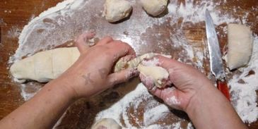 мини пирожки без дрожжей кныши