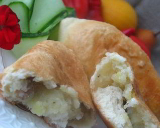 Пирожки картофельные с грибами