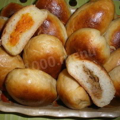 Пирожки на кефире в духовке