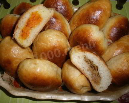 Пирожки на кефире в духовке