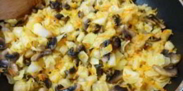 пирожки с грибами и капустой