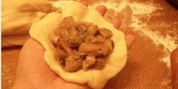 пирожки с грибами за 5 минут