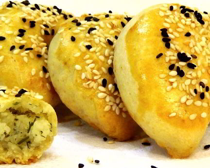 Пирожки с картофелем Подковки