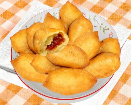 Пирожки с повидлом Постные