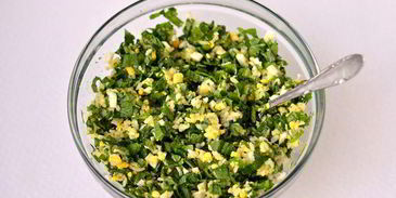 пирожки с щавелем, яйцом и рисом