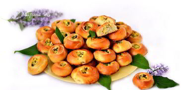 пирожки с щавелем, яйцом и рисом