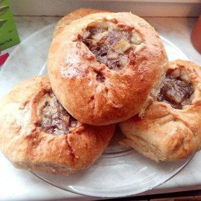 Татарские пирожки с картошкой и мясом Вак белиш