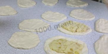 тонкие пирожки с картошкой