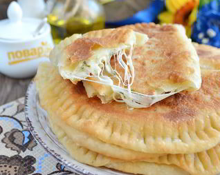 Вкусные кутабы с сыром и зеленью