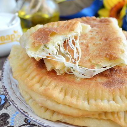 Вкусные кутабы с сыром и зеленью