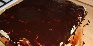 бананово-шоколадное пирожное день и ночь