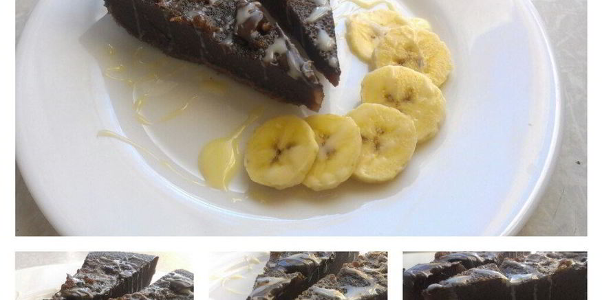 Рецепт брауни с бананом и сгущеным молоком