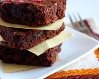 Брауни с клубникой