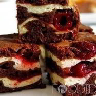 Рецепт Брауни с творогом и вишней