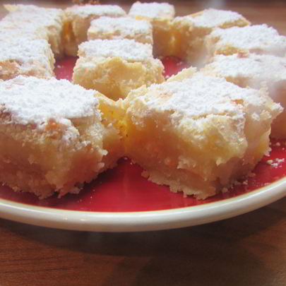 Лимонные пирожные из песочного теста