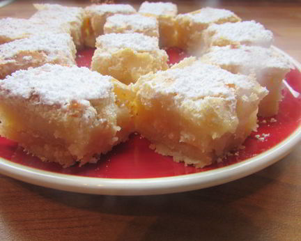 Лимонные пирожные из песочного теста