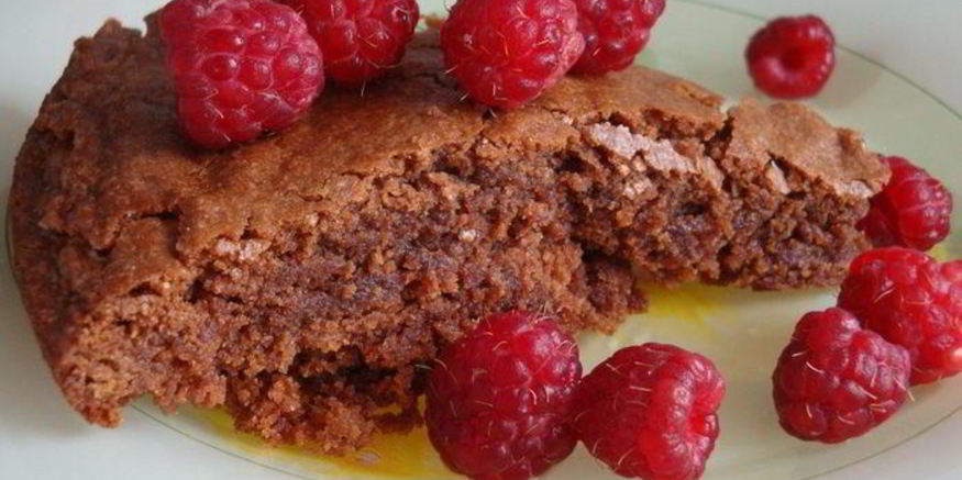 Рецепт малинового брауни