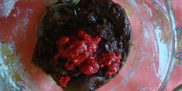 малиновый брауни