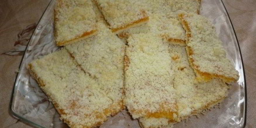 Рецепт песочного пирожного с конфитюром по-французски