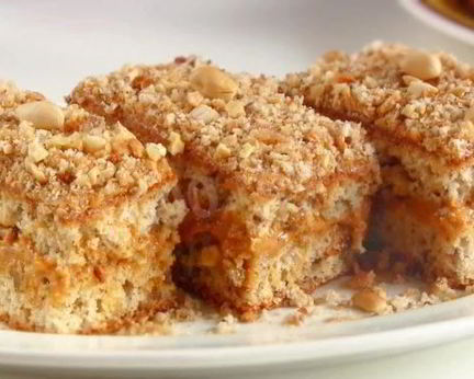 Пирожное Белочка с орехами и сгущенкой