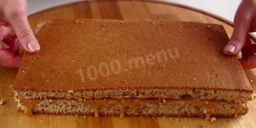 пирожное белочка с орехами и сгущенкой